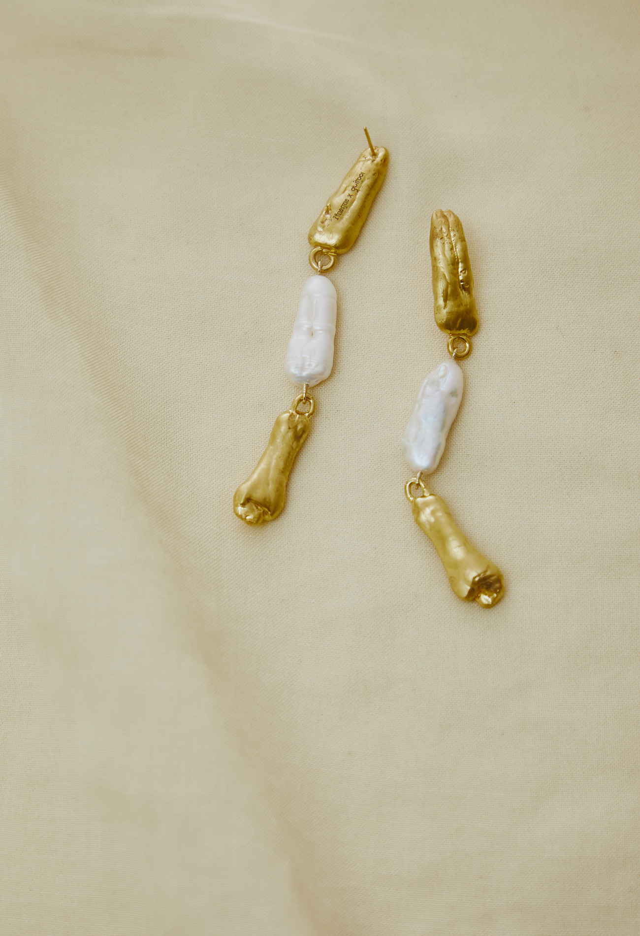 Pearl&amp;Gold earring